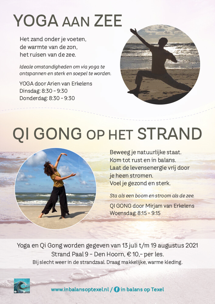 Yoga aan Zee  en in het Bos